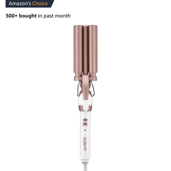 White and Brown Hair Styling Tool for Perfect Waves - Picture 2 of 2